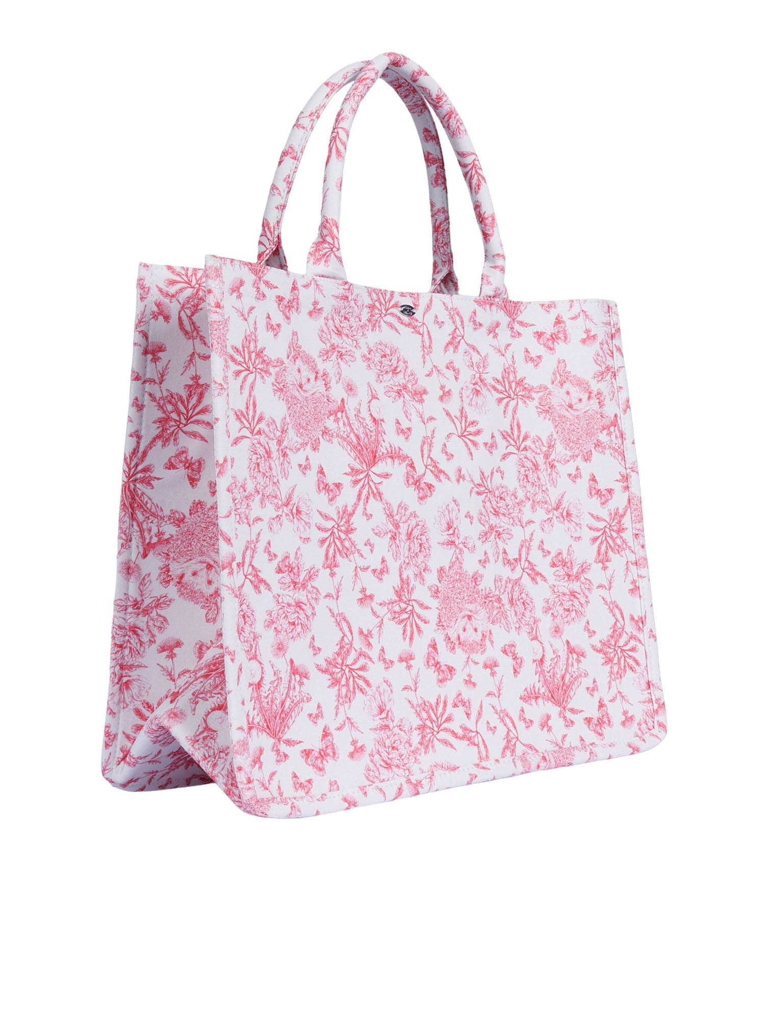 Large Tote Bag Pink Cotton Shopping