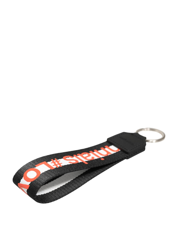 Dolce & Gabbana 90% Polyester key case in black