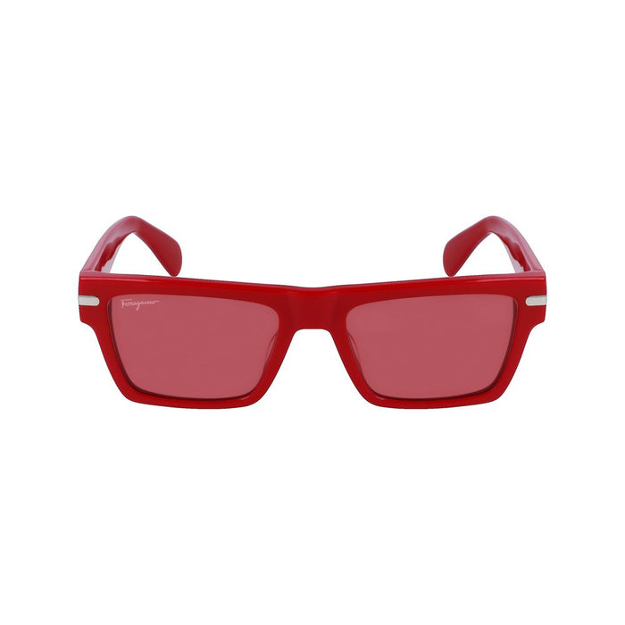 Ferragamo FESF1086S5419600AC Acetate sunglasses in red — view 2