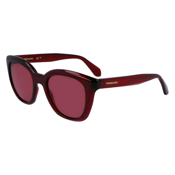 Ferragamo FESF2000S5221616AC Injected acetate sunglasses in burgundy