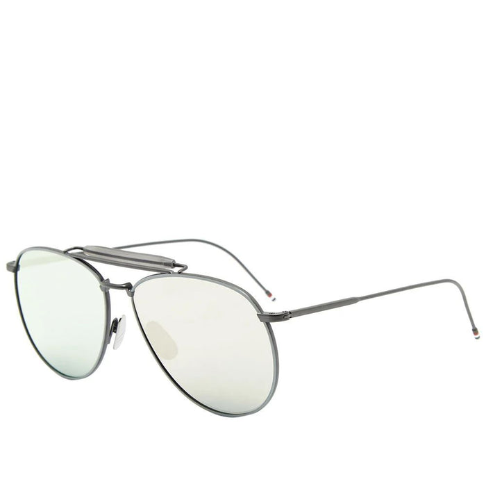 Thom Browne TBTB015LTDBLKGRY62AC Titanium sunglasses in gray — view 2