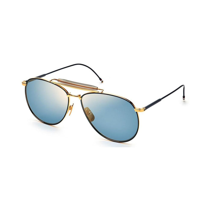 Thom Browne TBTB015LTDNVY62AC Titanium sunglasses in gold