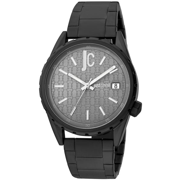 Just Cavalli Stainless steel case and bracelet watch in black