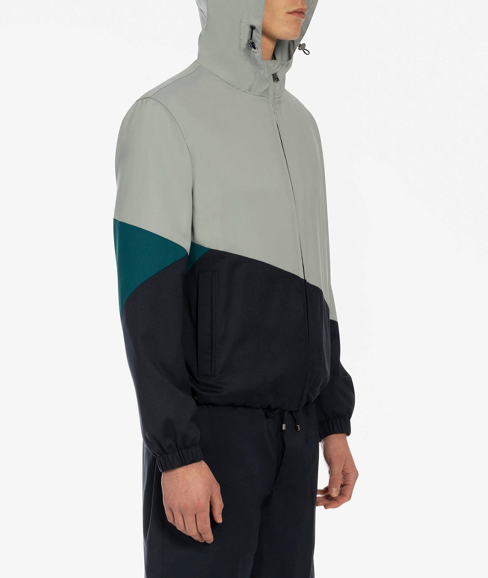 Wool Bomber Stormy Lightgray Sportwear Blouson