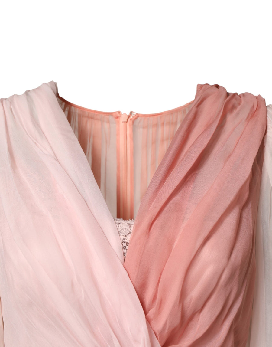 Dolce & Gabbana 100% silk (shell) dress in pink