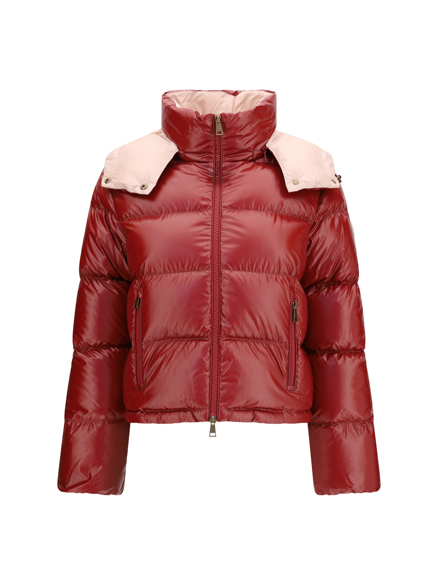 Down Jacket Niveole Medium Red Inner: Goose
