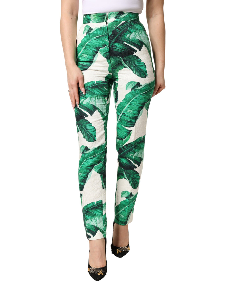 Dolce & Gabbana 86% Cotton trousers in white