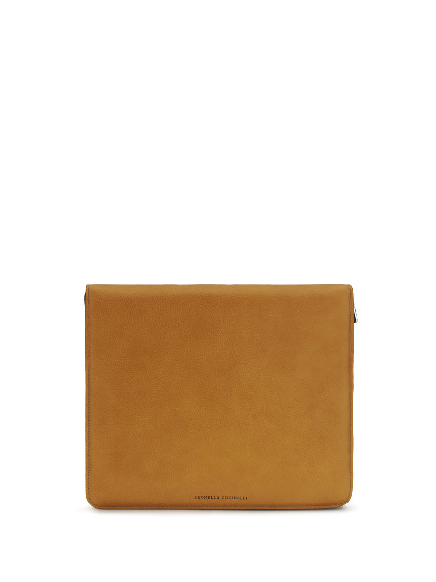 Brunello Cucinelli 100% calf leather wallet in brown