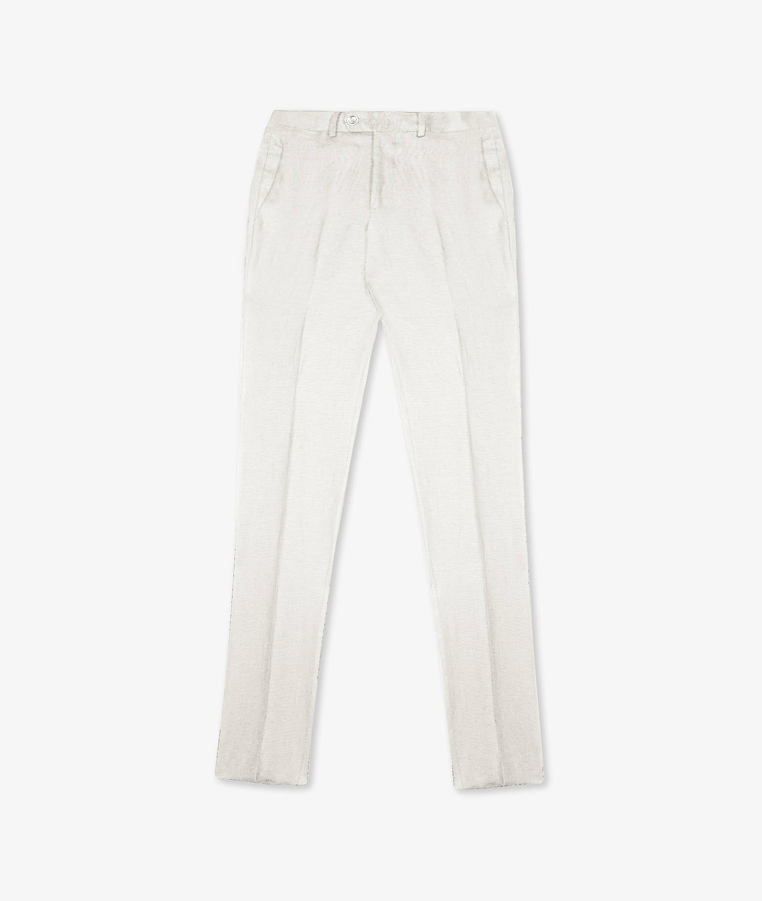 Linen Trousers Marbella White No Pinces