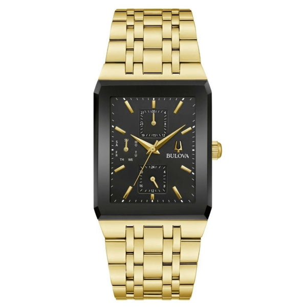 Bulova Stainless steel case watch in gold