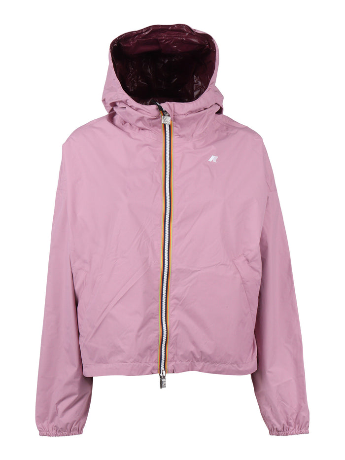 LAURETTE PLUS.2 DOUBLE JACKET Pink Nylon Giubbino Corto