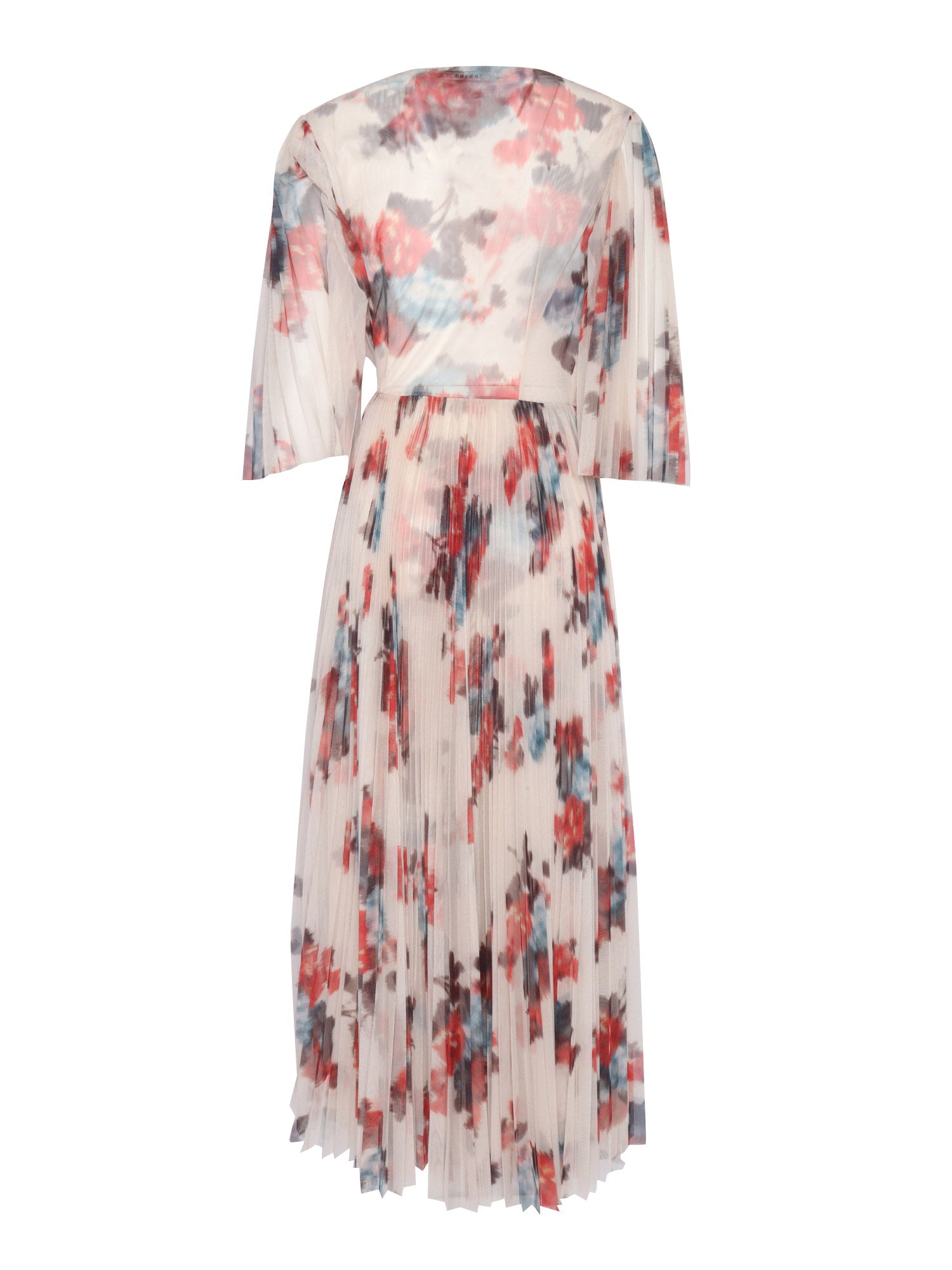 Long Dress with floral prints Multicolor Polyester Midi