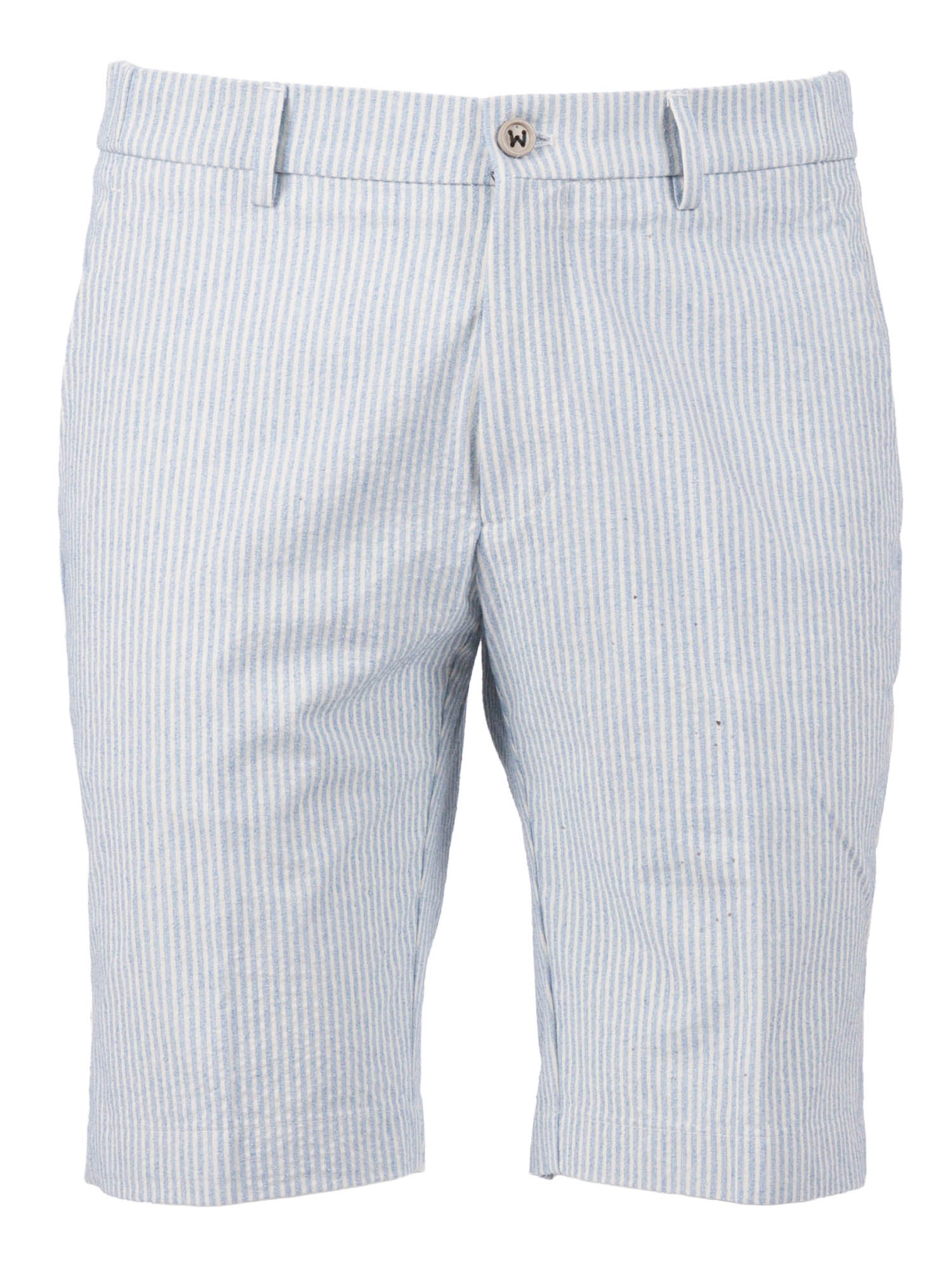 Ber_muda Elax Pants Light Blue Cotton Polyamide Elastane Bermuda Short