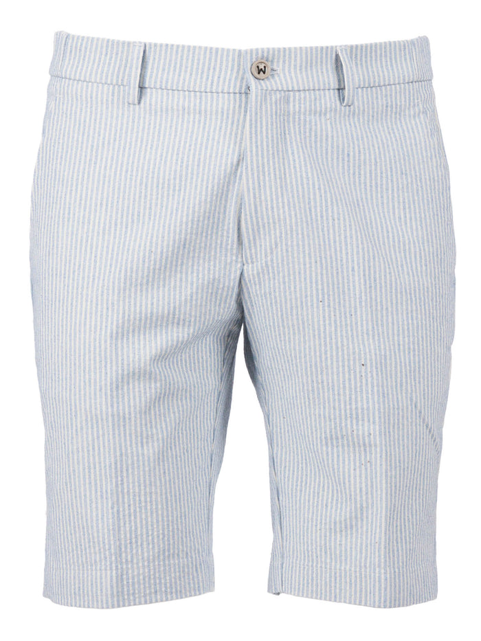 Ber_muda Elax Pants Light Blue Cotton Polyamide Elastane Bermuda Short