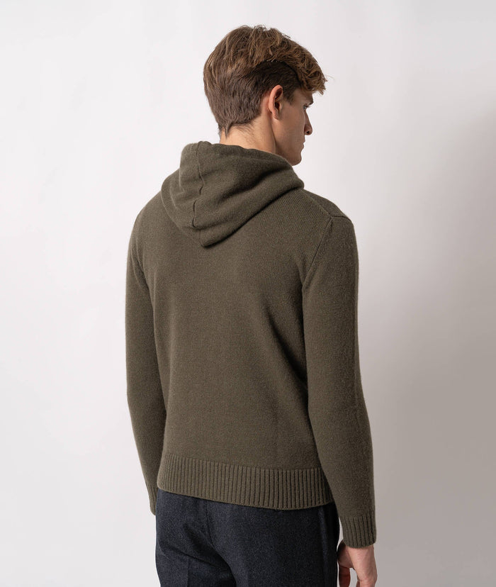 Zippered Cashmere Sweatshirt Bruges Midnightblue Maglieria Dis/lav Pesante
