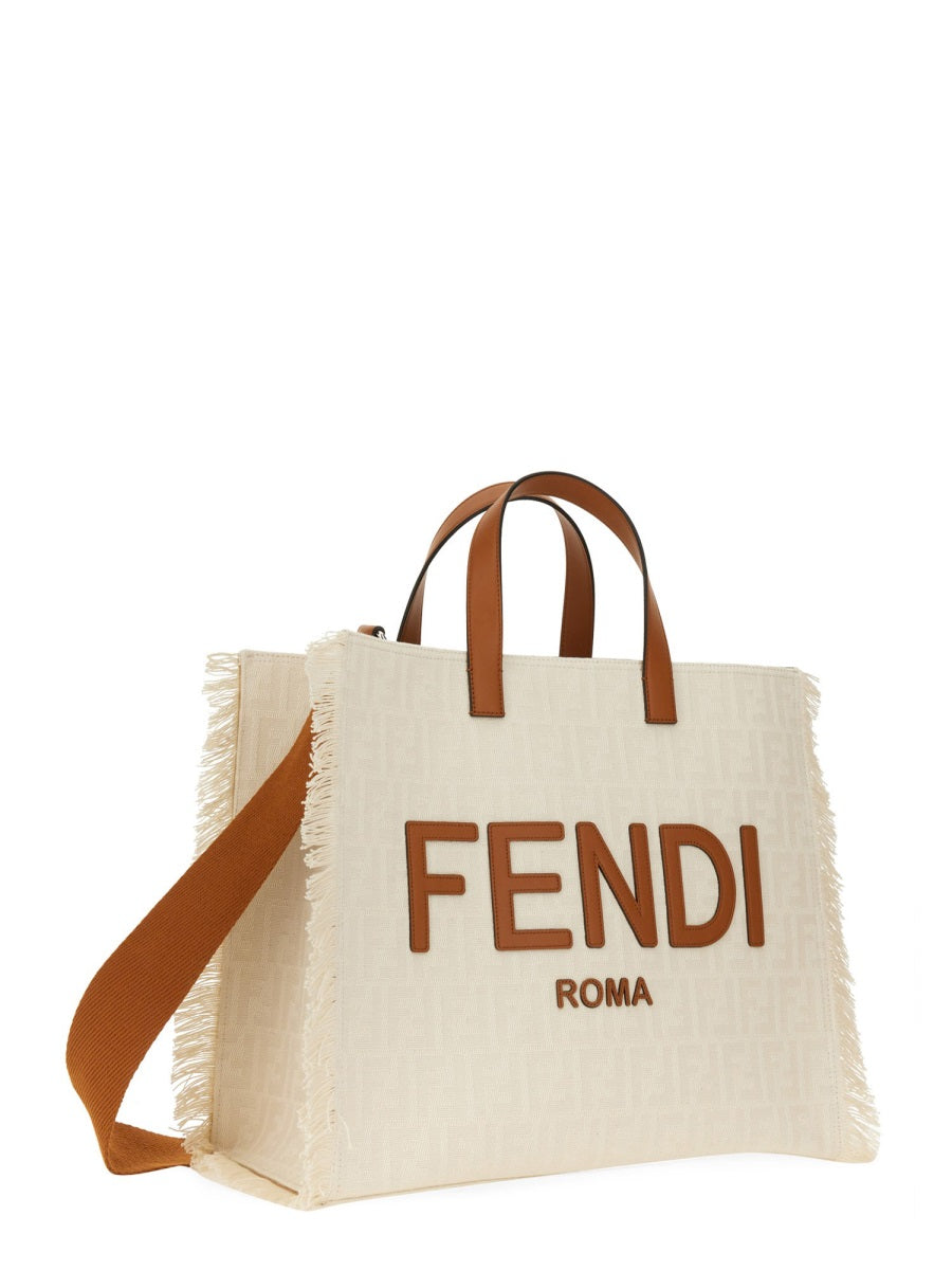 Shoulder Bag Ff Jacquard Multicolour Cotton