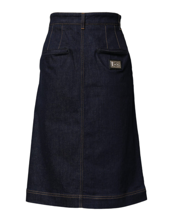 Dolce & Gabbana 97% Cotton skirt in navy