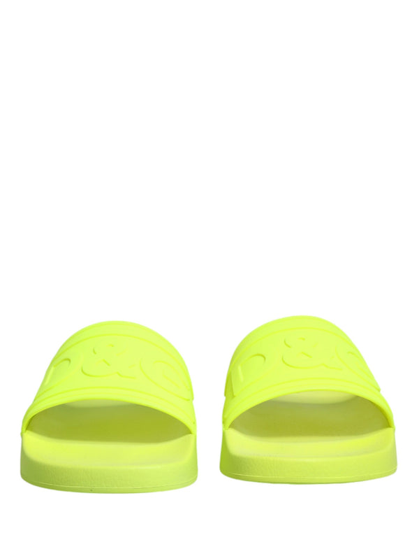 Dolce & Gabbana 80% TU + 20% Thermoplastic Rubber slides in green