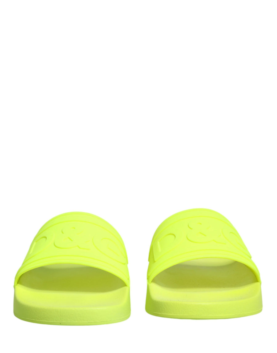 Dolce & Gabbana 80% TU + 20% Thermoplastic Rubber slides in green