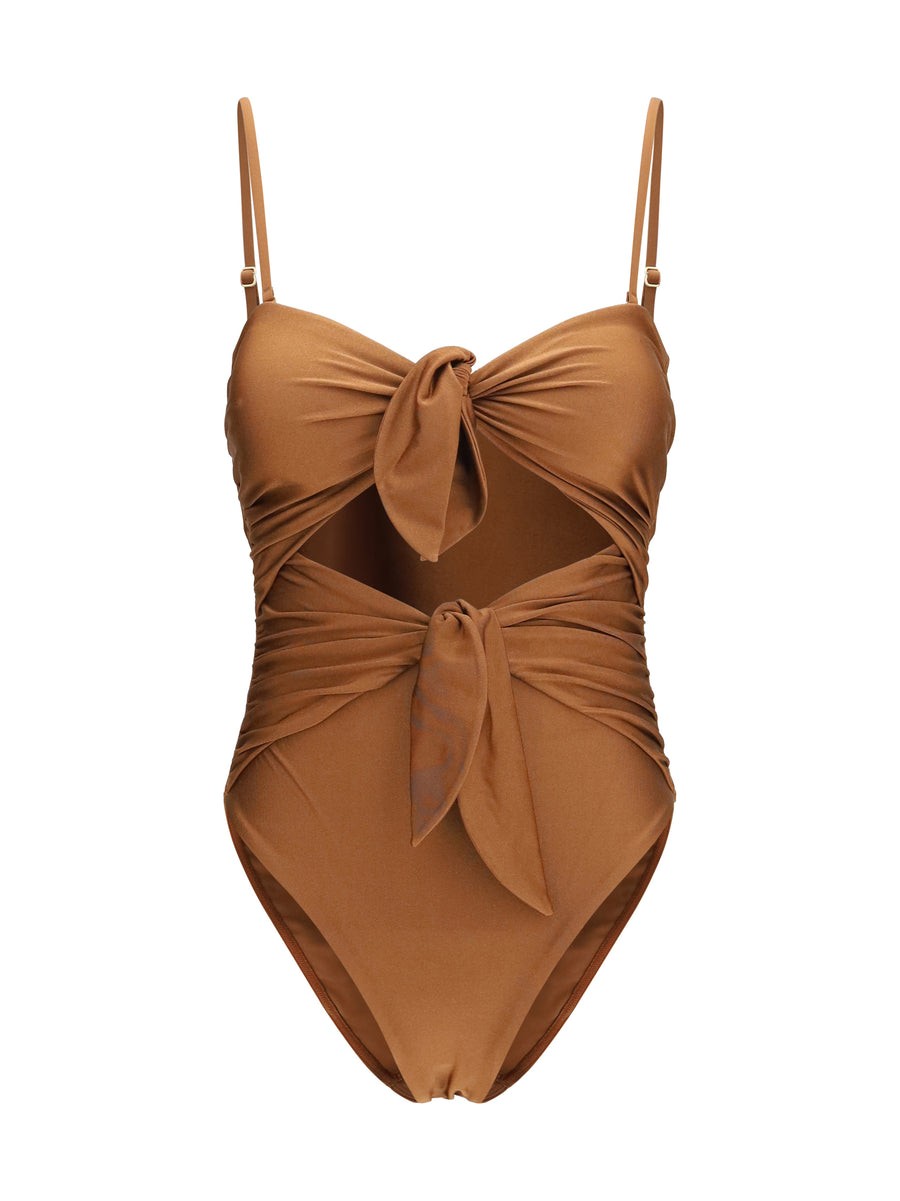 Zimmermann 80% Polyamide; 20% Elastane swimsuit in brown