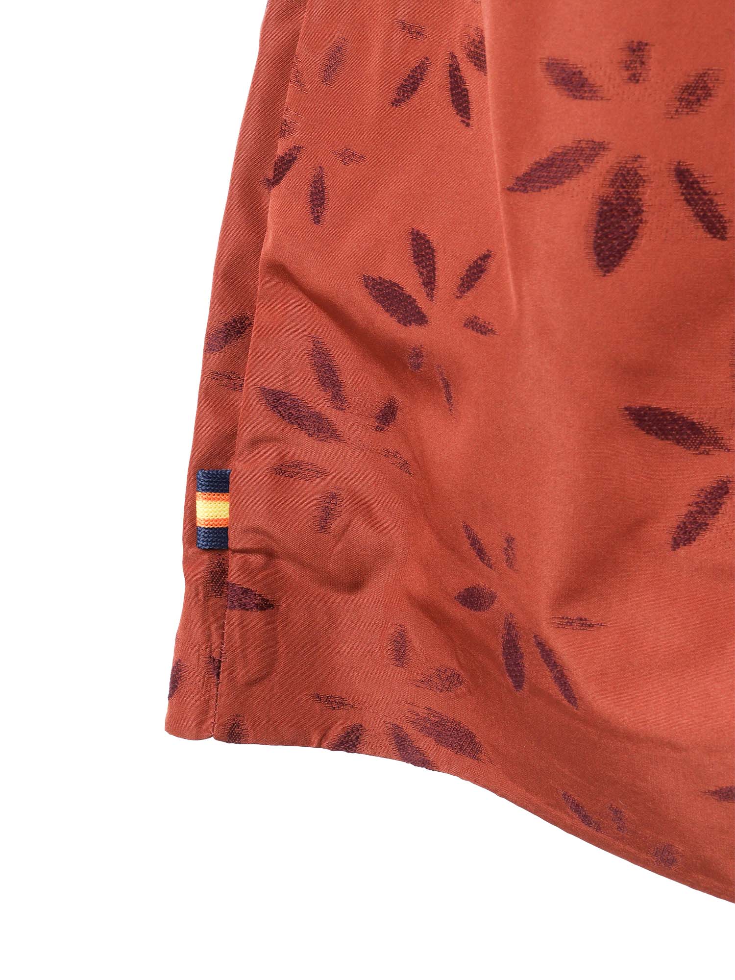 ANTY EMBY JACQUARD TOP Orange Recycled Nylon Cotton