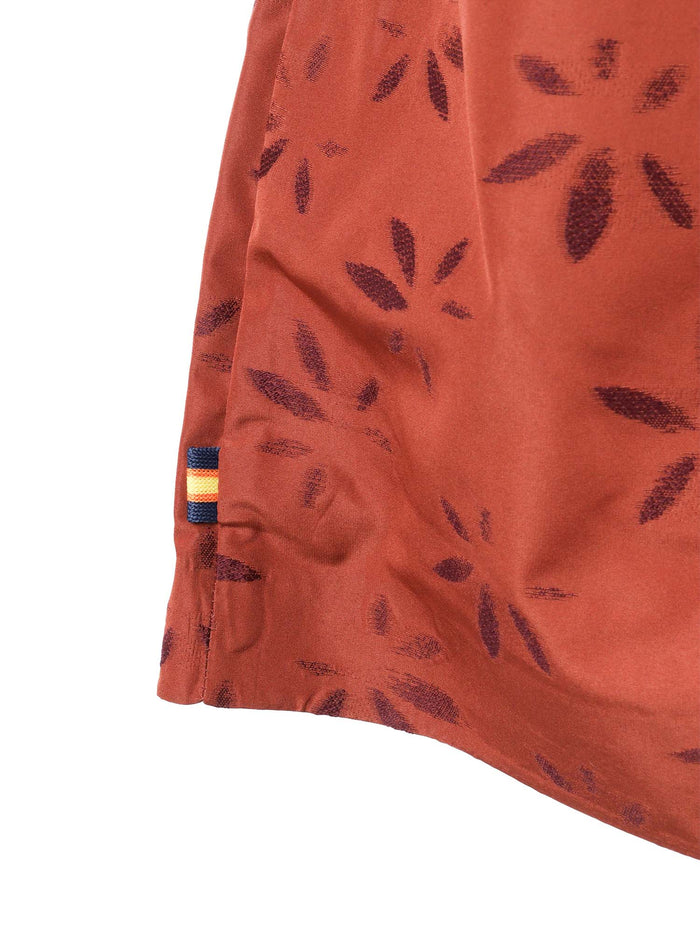ANTY EMBY JACQUARD TOP Orange Recycled Nylon Cotton