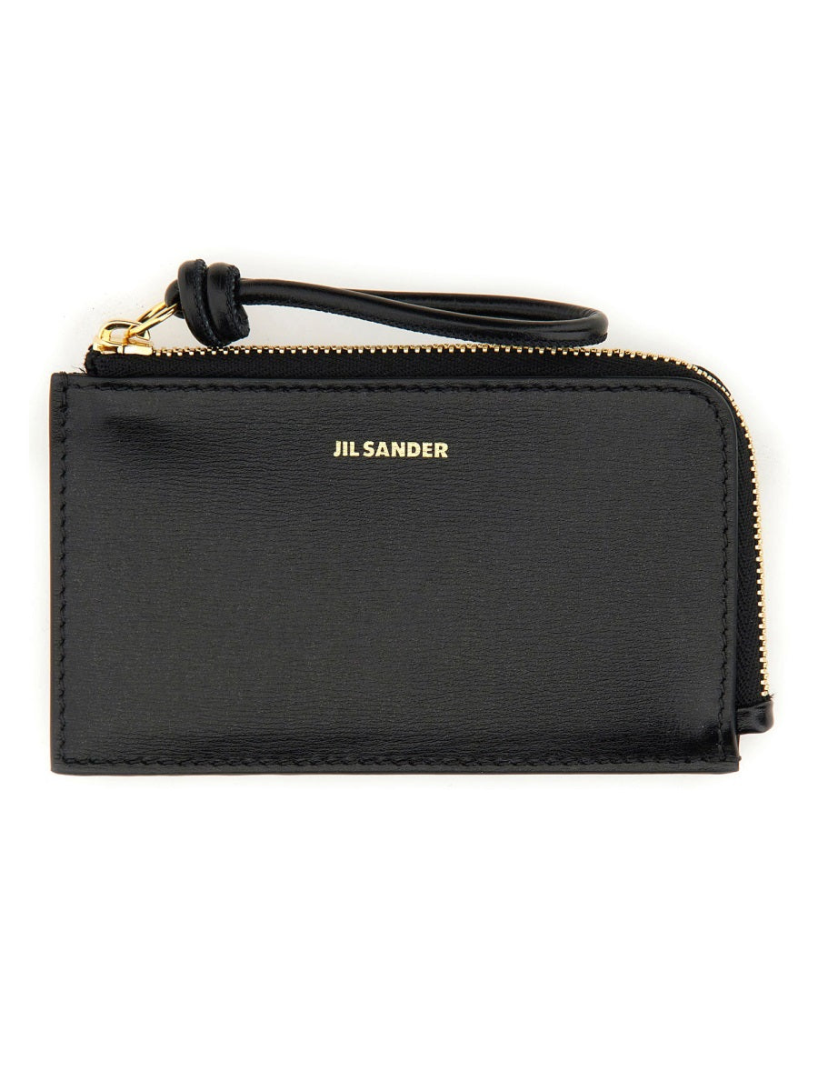 Leather Bifold Wallet Black & Purses