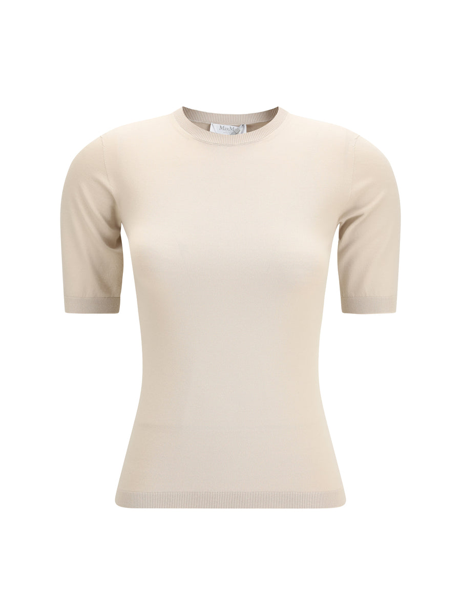Max Mara 62% Viscose; 38% Polyester t-shirt in beige