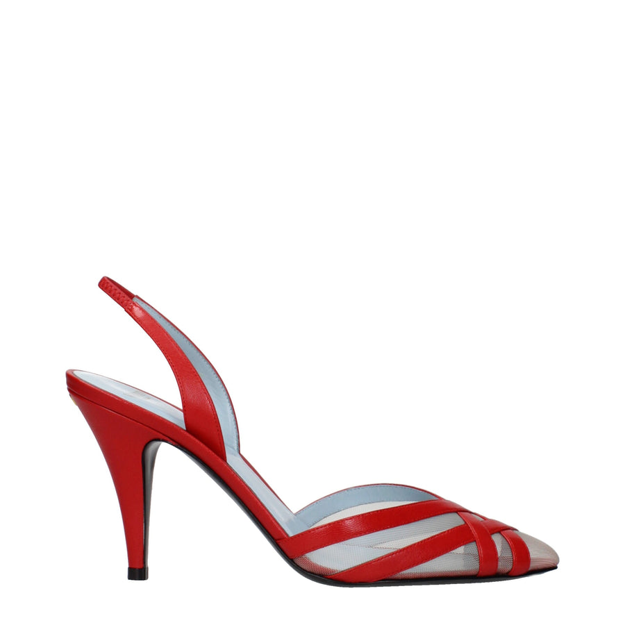 Valentino Garavani Leather heel in red