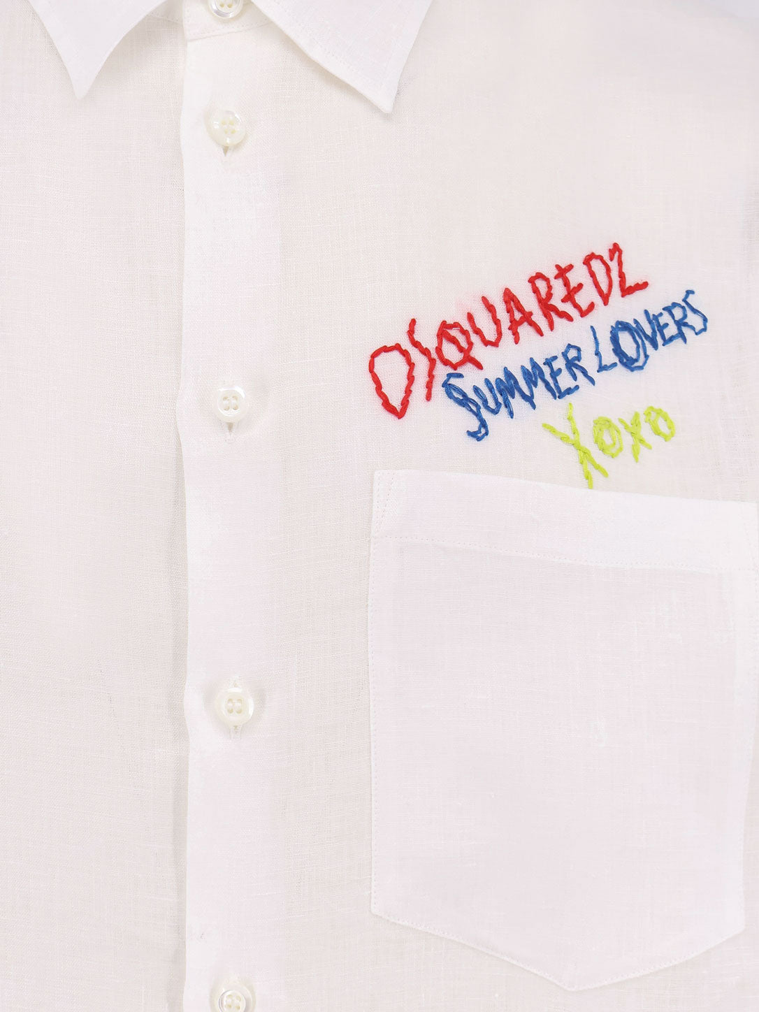 Dsquared2 Shirts White Lino