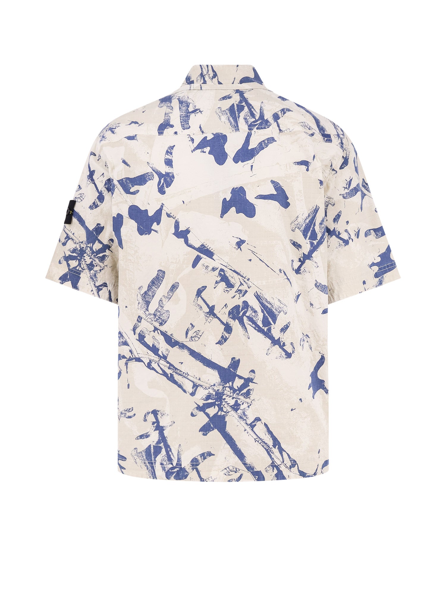 Stone Island Shirts Sand Cotone Organico Elastan