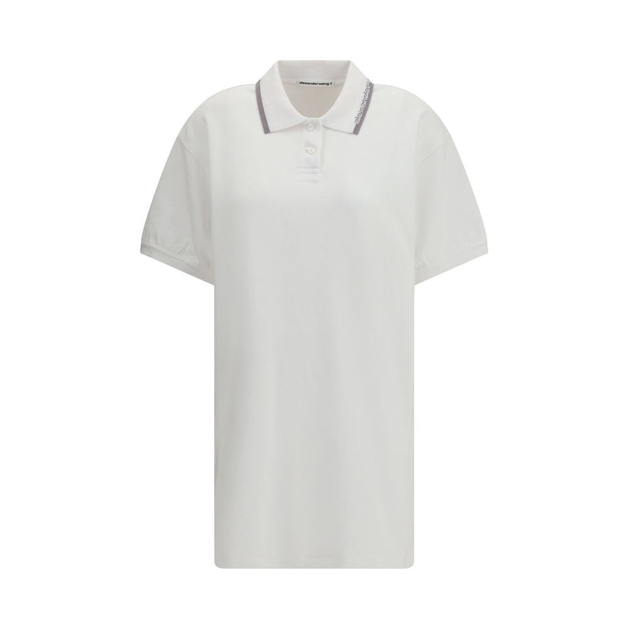 Alexander Wang 100% Cotton polo dress in white