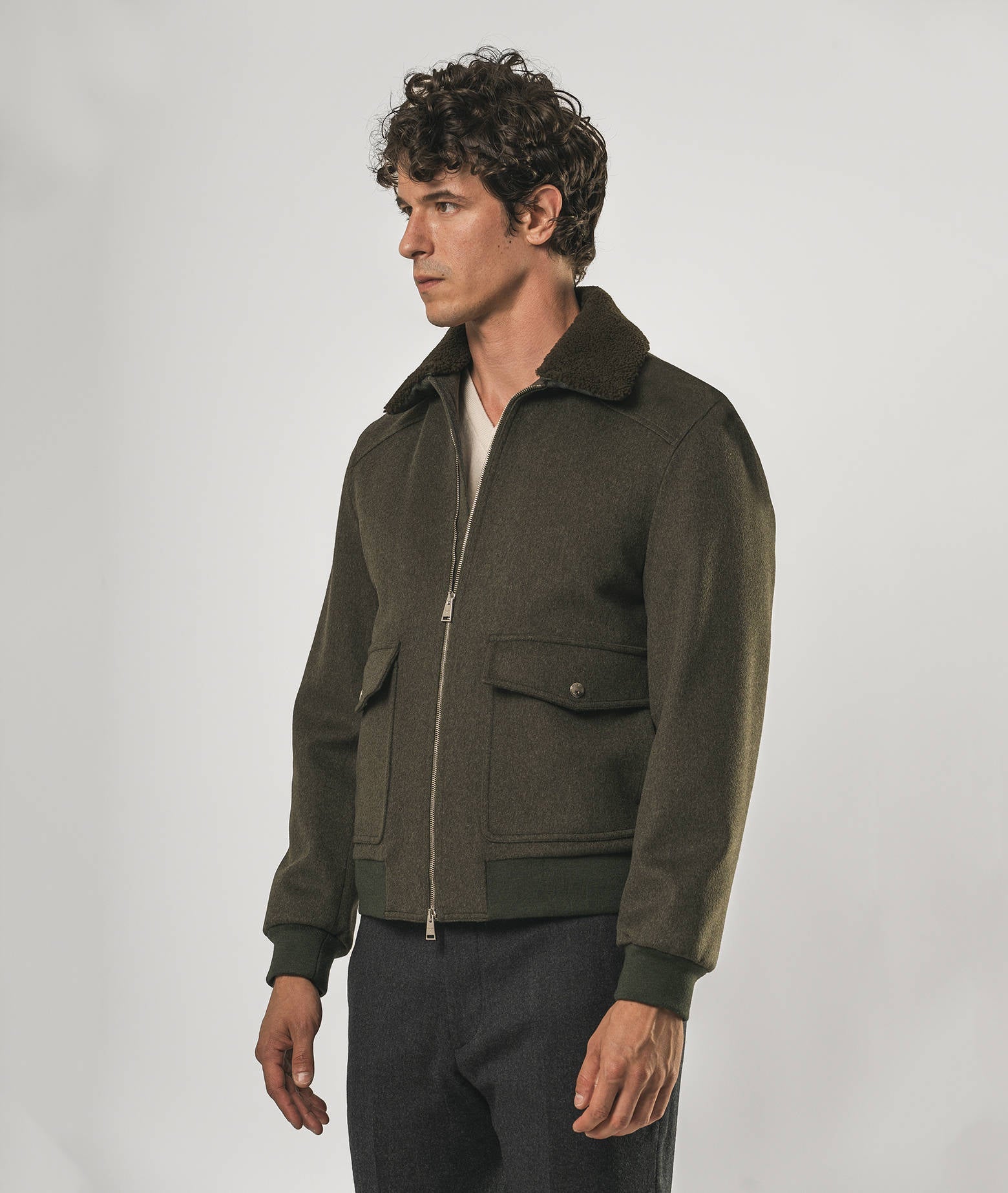 Wool Jacket Elbrus Midnightblue Sportswear (no Padding)