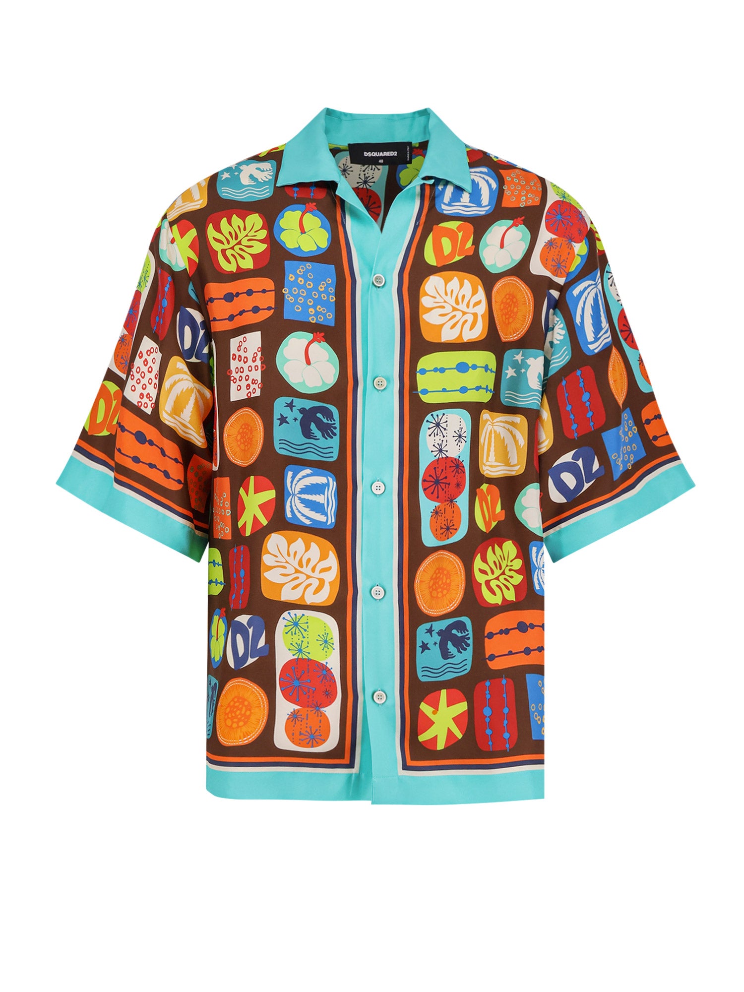 Dsquared2 Shirts Light Blue Seta