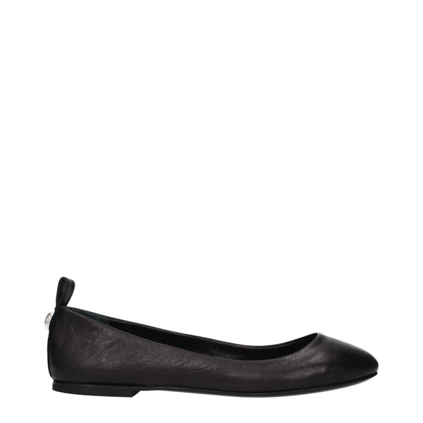 The Attico ballet flat in black