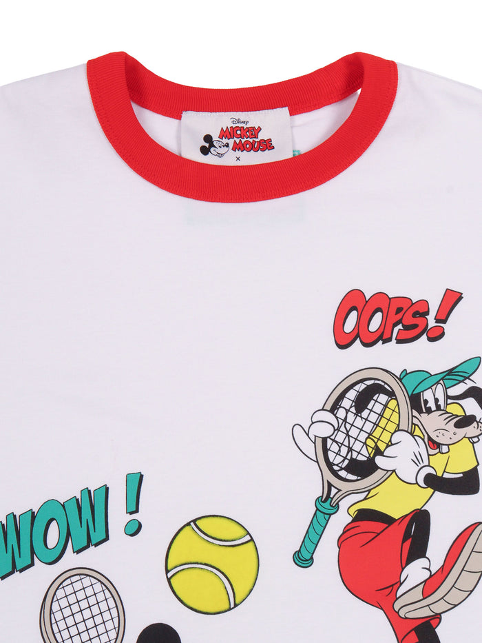 T-Shirt White Cotton Fabric 2 Short Sleeves