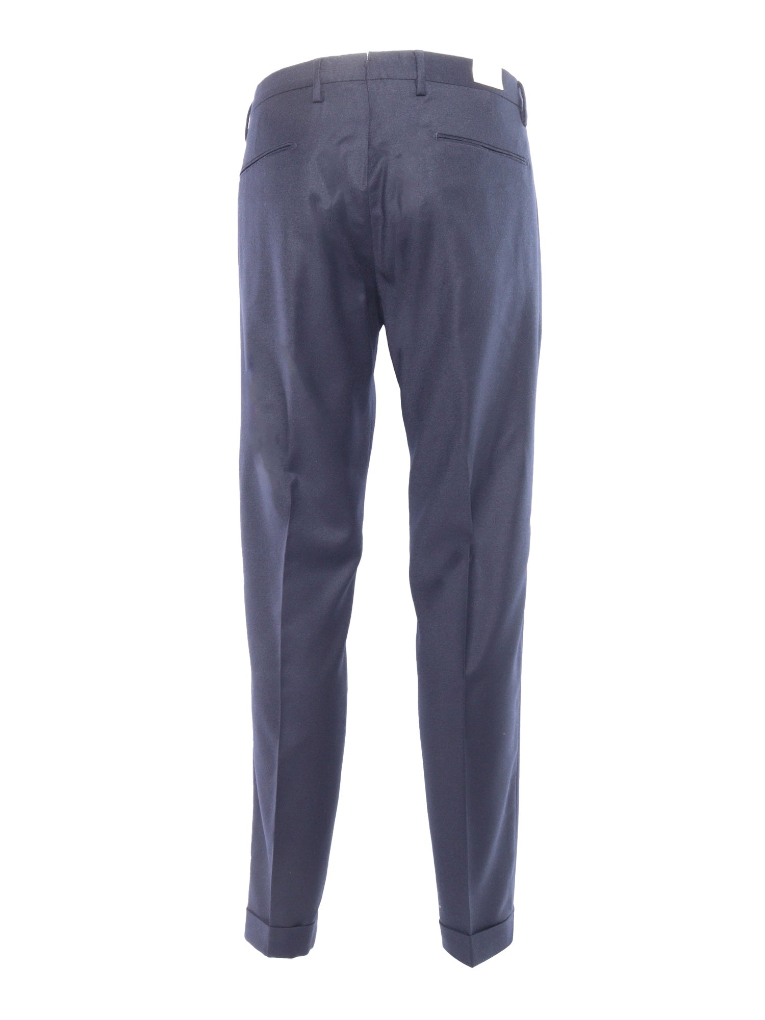 Trousers Blue Wool Elastane