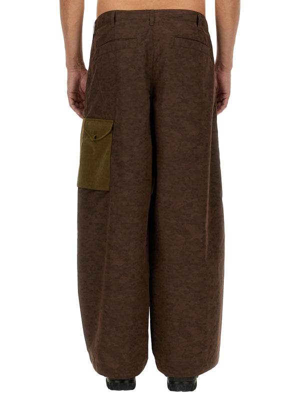 Cargo Pants Awake Ny X Ten C Green Polyamide Trousers