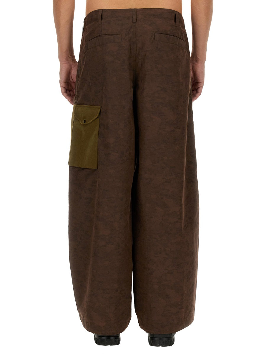 Cargo Pants Awake Ny X Ten C Green Polyamide Trousers