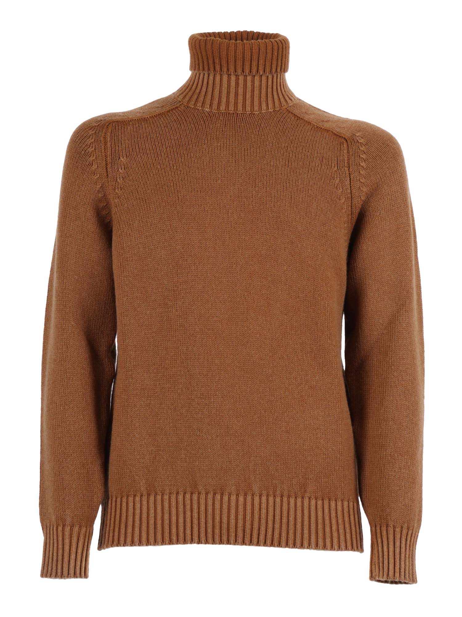 Hammer T.g.dyed M. Brown Wool Turtleneck