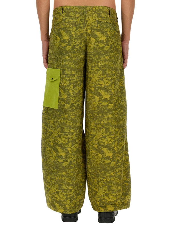 Cargo Pants Awake Ny X Ten C Green Polyamide Trousers