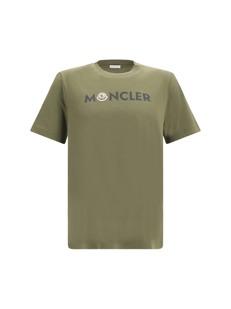 Moncler 100% Cotton t-shirt in green