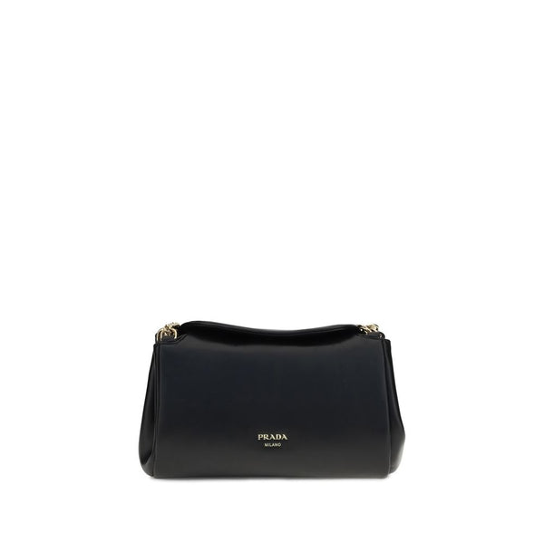 Prada 100% Calf Leather Bos Taurus shoulder bag in black