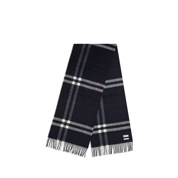 Burberry 100% Cashmere scarf in navy — view 2