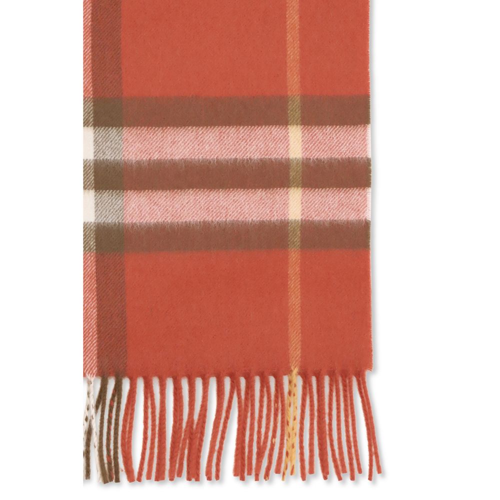 Burberry 100% Cashmere scarf in orange — view 3
