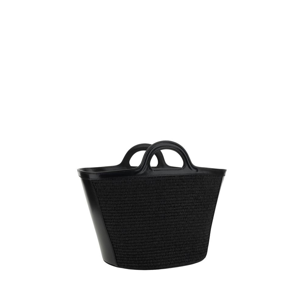 Marni 70% Cotton bucket bag in black — view 3