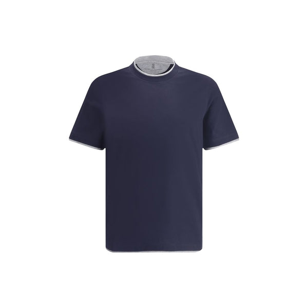 Brunello Cucinelli 100% Cotton t-shirt in navy