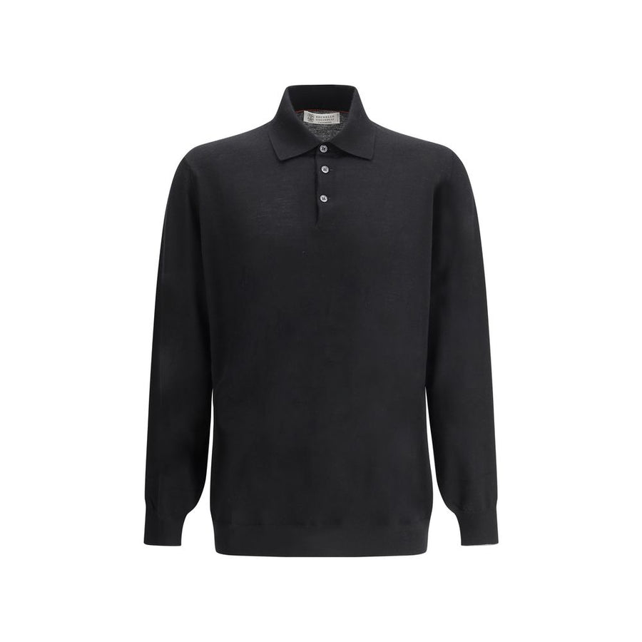 Brunello Cucinelli 10% Cashmere polo in black