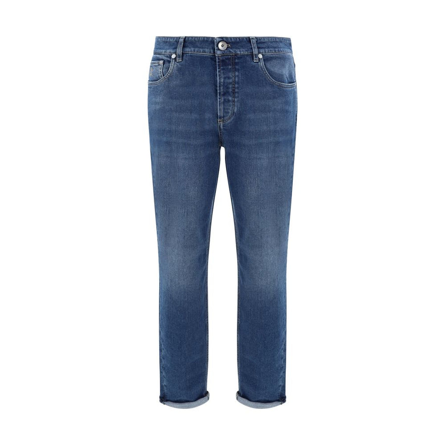 Brunello Cucinelli 98% Cotton jeans in blue