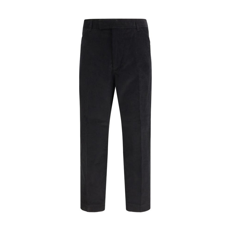 Thom Browne 100% Cotton chino pants in black